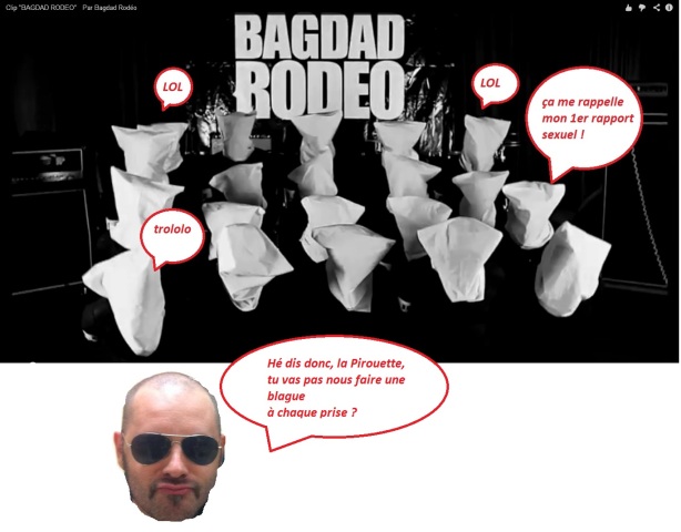 Story board de ma blague sur le tournage du clip de Bagdad Rodéo